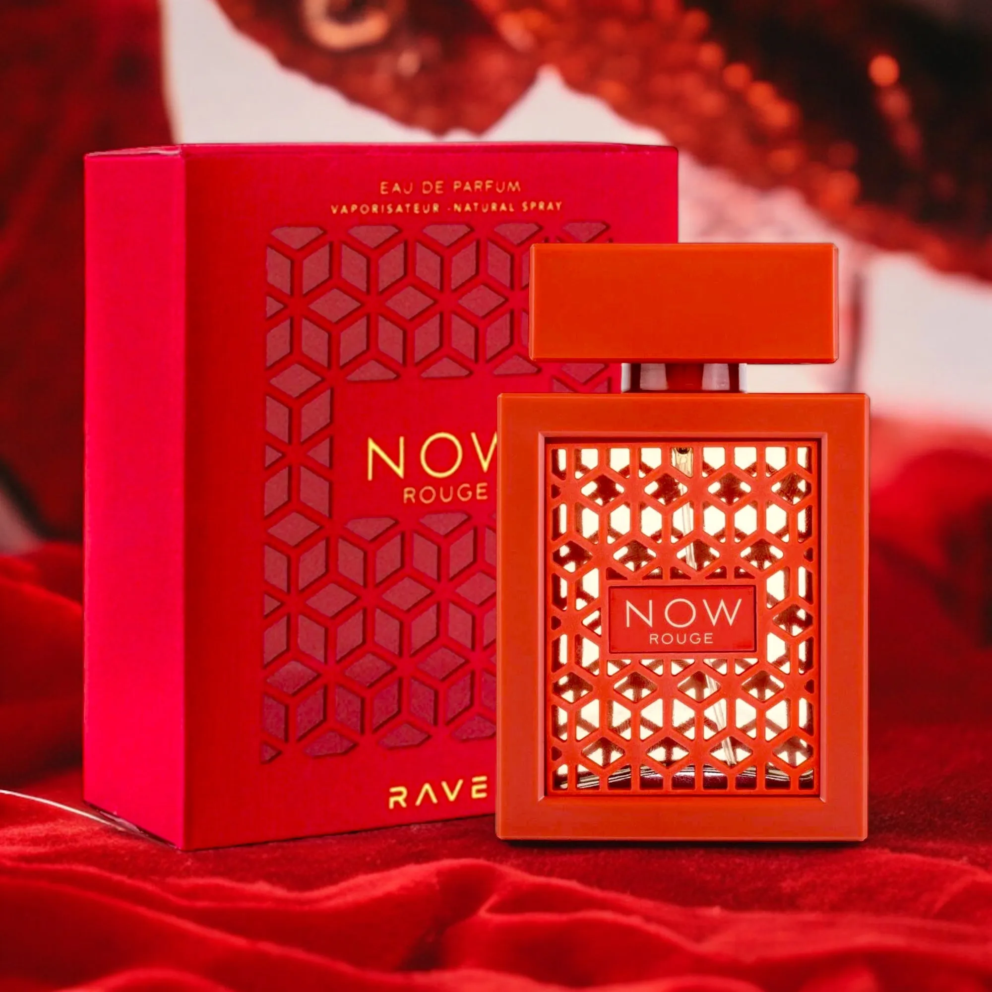 Now Rouge by Rave Eau de Parfum 3.4 Oz. For men