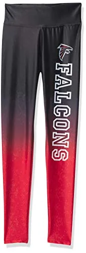 Officially Licensed Zubaz Women's NFL NFL Women's Gradient Wordmark Legging, Atlanta Falcons, Size Medium