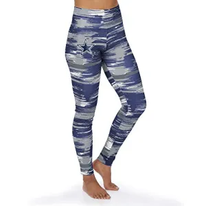 Officially Licensed Zubaz Women's NFL NFL Women's Paint Legging, Dallas Cowboys, Size X-Small