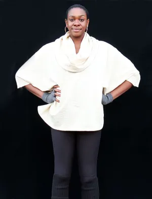 ORGANIC WOOL Super Cowl Shift Shirt