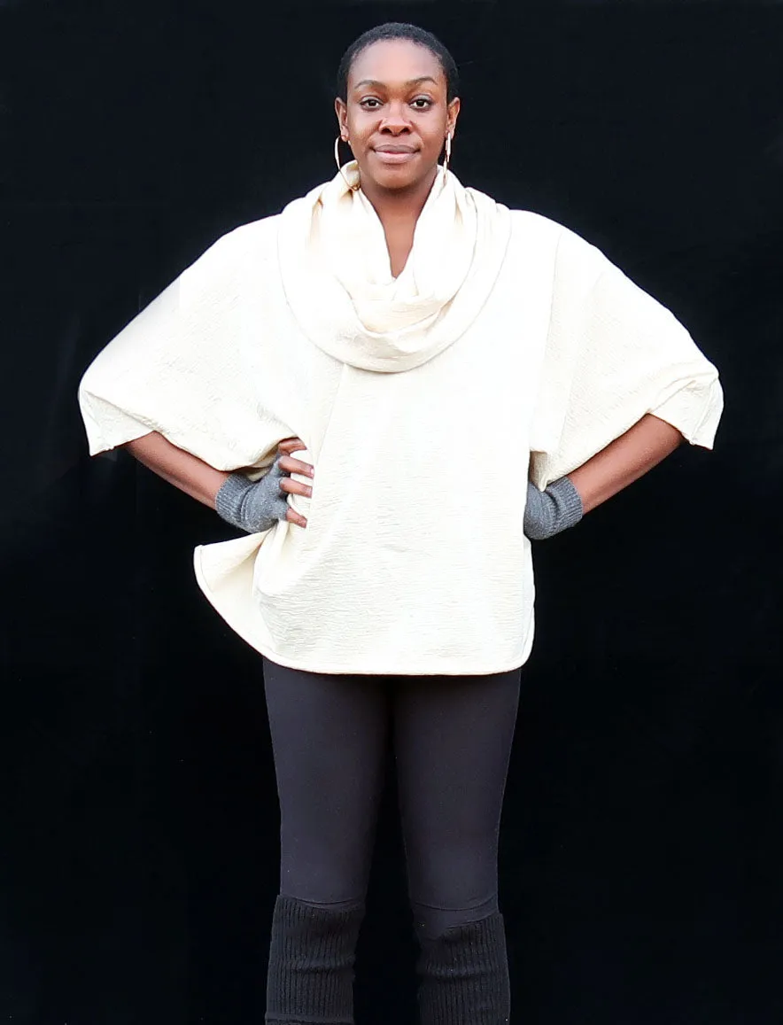 ORGANIC WOOL Super Cowl Shift Shirt