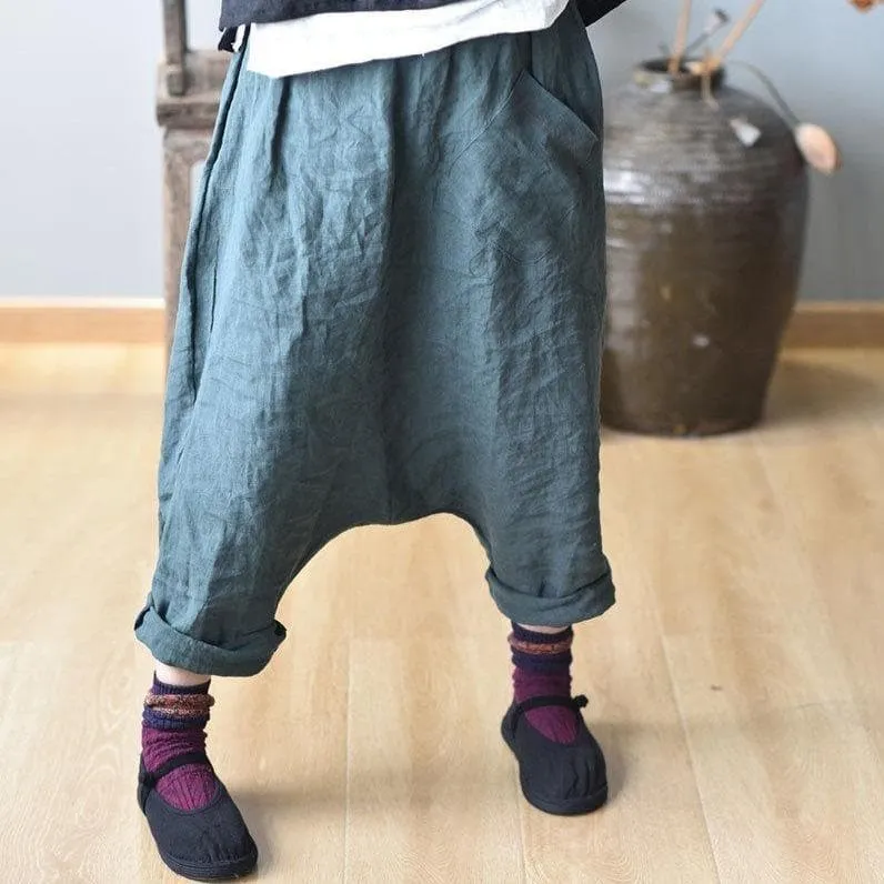 Oversized Drop Crotch Harem Pants | Hippie