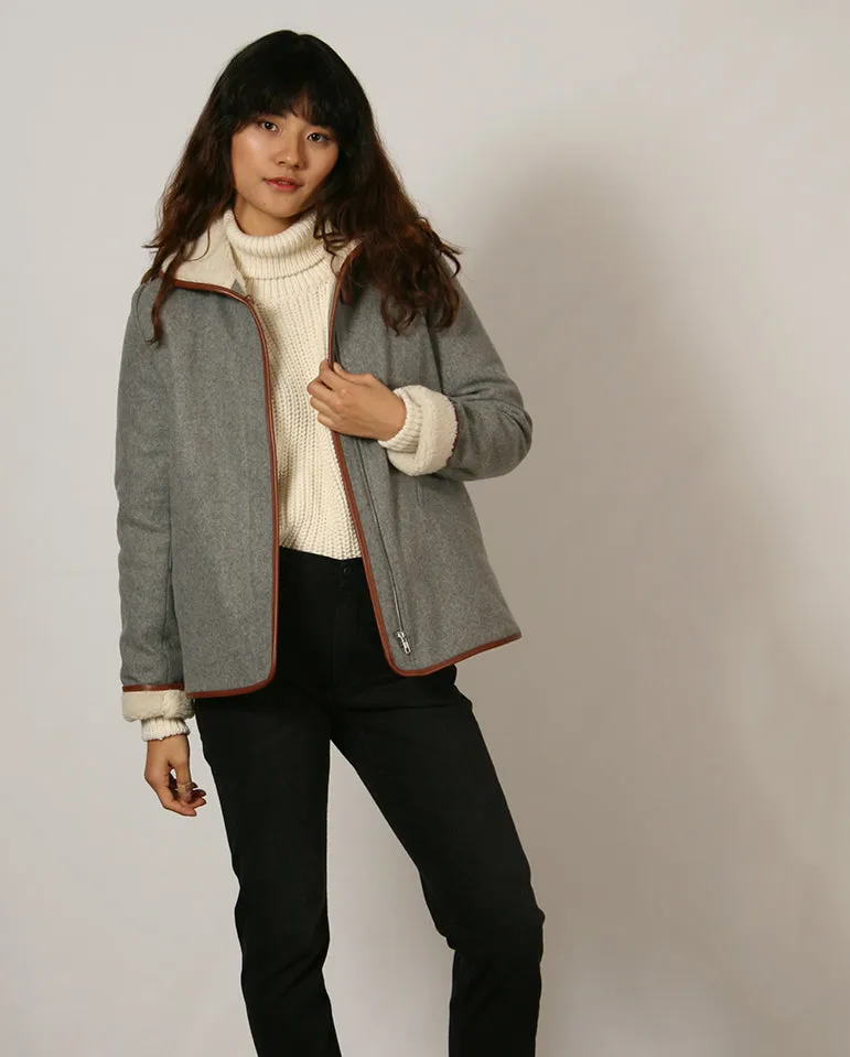 Paolo Coat Cloud Grey