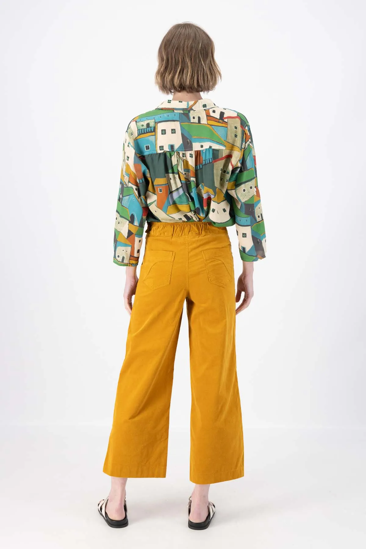 Peggy Fine Cord Pants Mustard Yellow