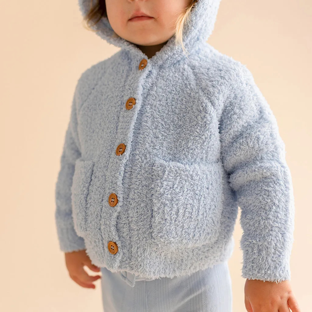 Periwinkle Cuddle Hooded Cardigan