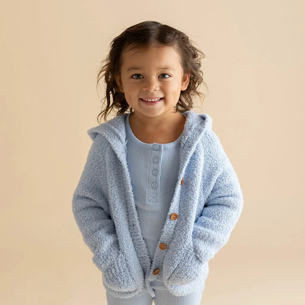 Periwinkle Cuddle Hooded Cardigan