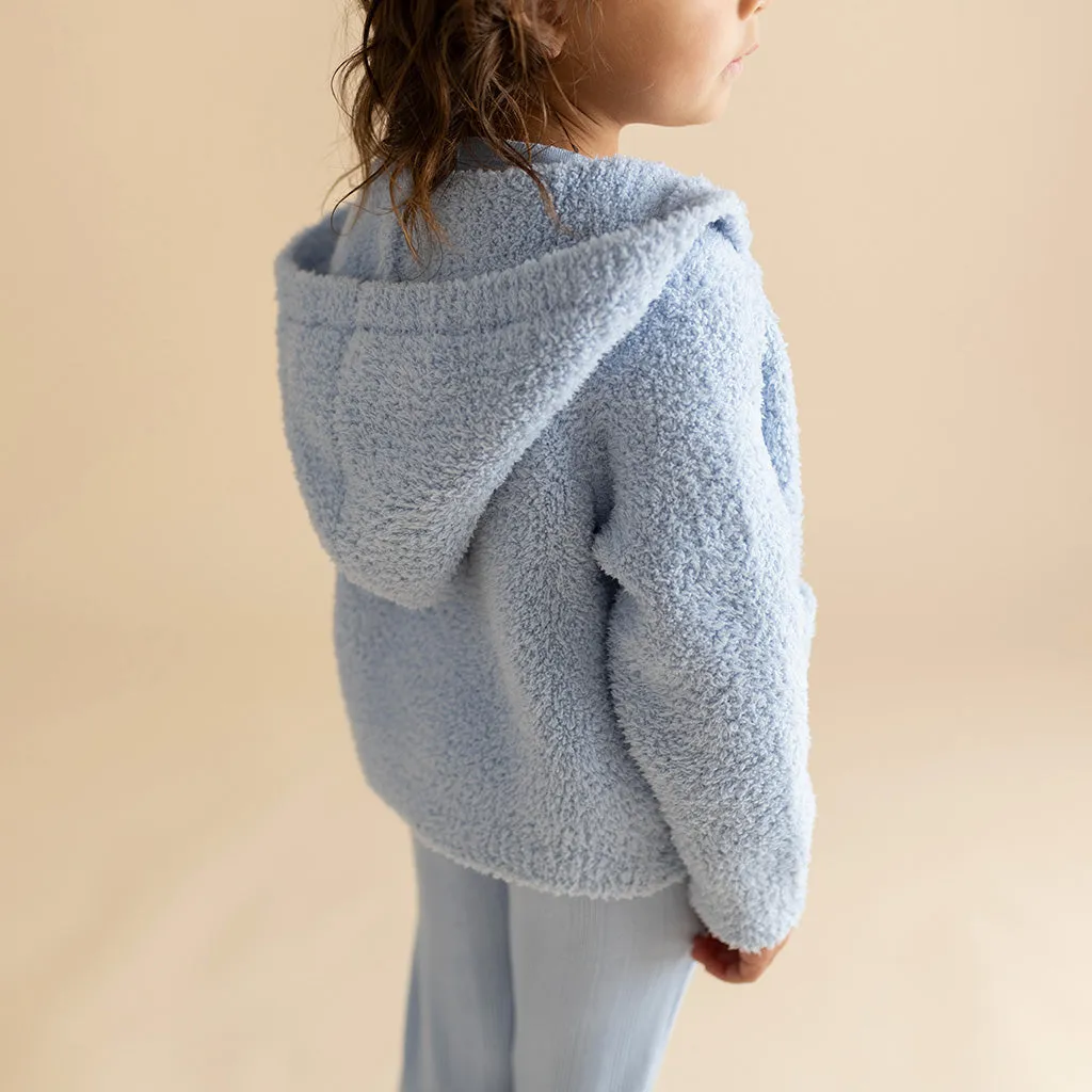 Periwinkle Cuddle Hooded Cardigan