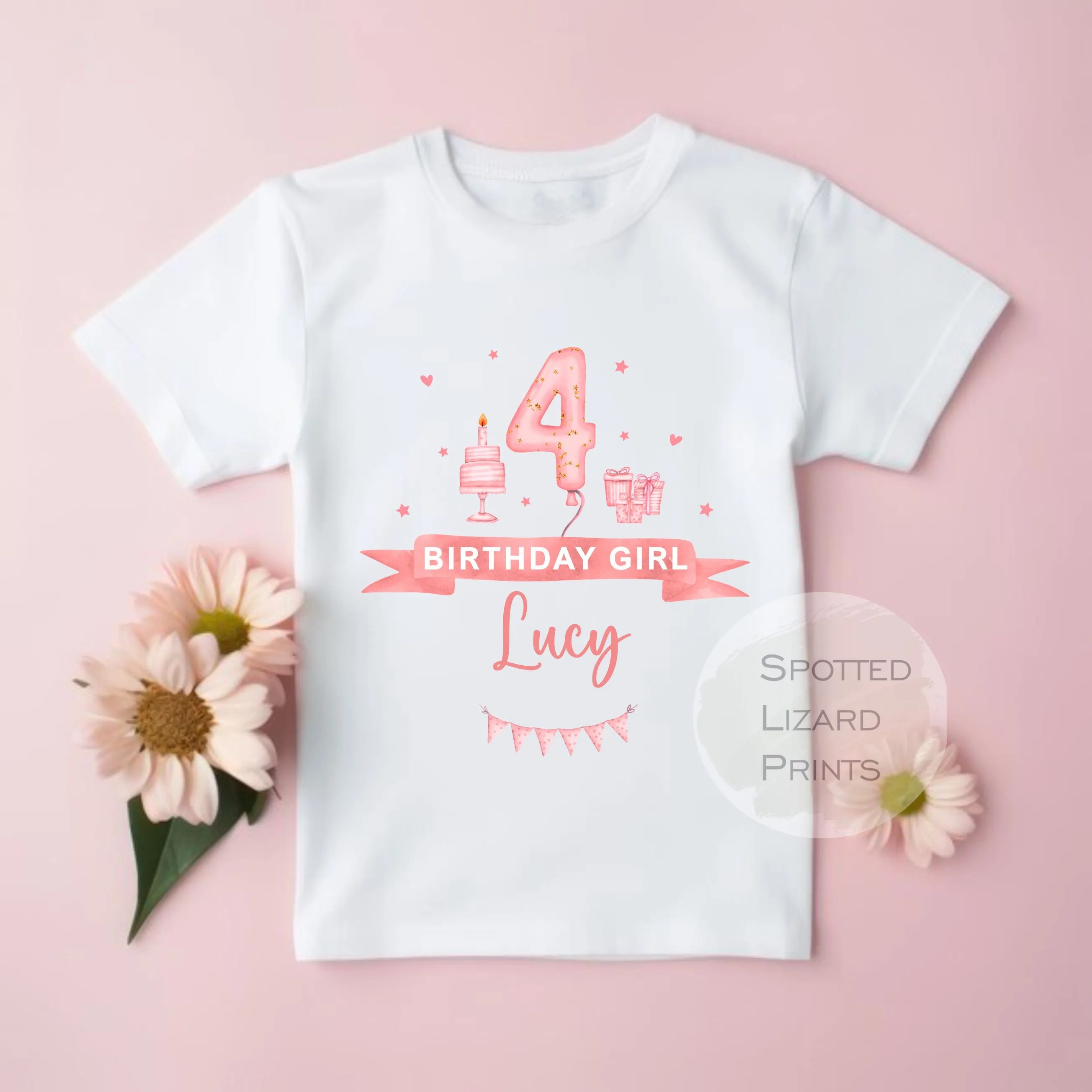 Personalised Birthday T-shirt - Girl's First Birthday - Girl's Birthday Tshirt - First Birthday - Birthday Kids T-Shirt rompersuit or Vest