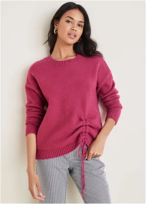 Ruched Sweater - Vivacious