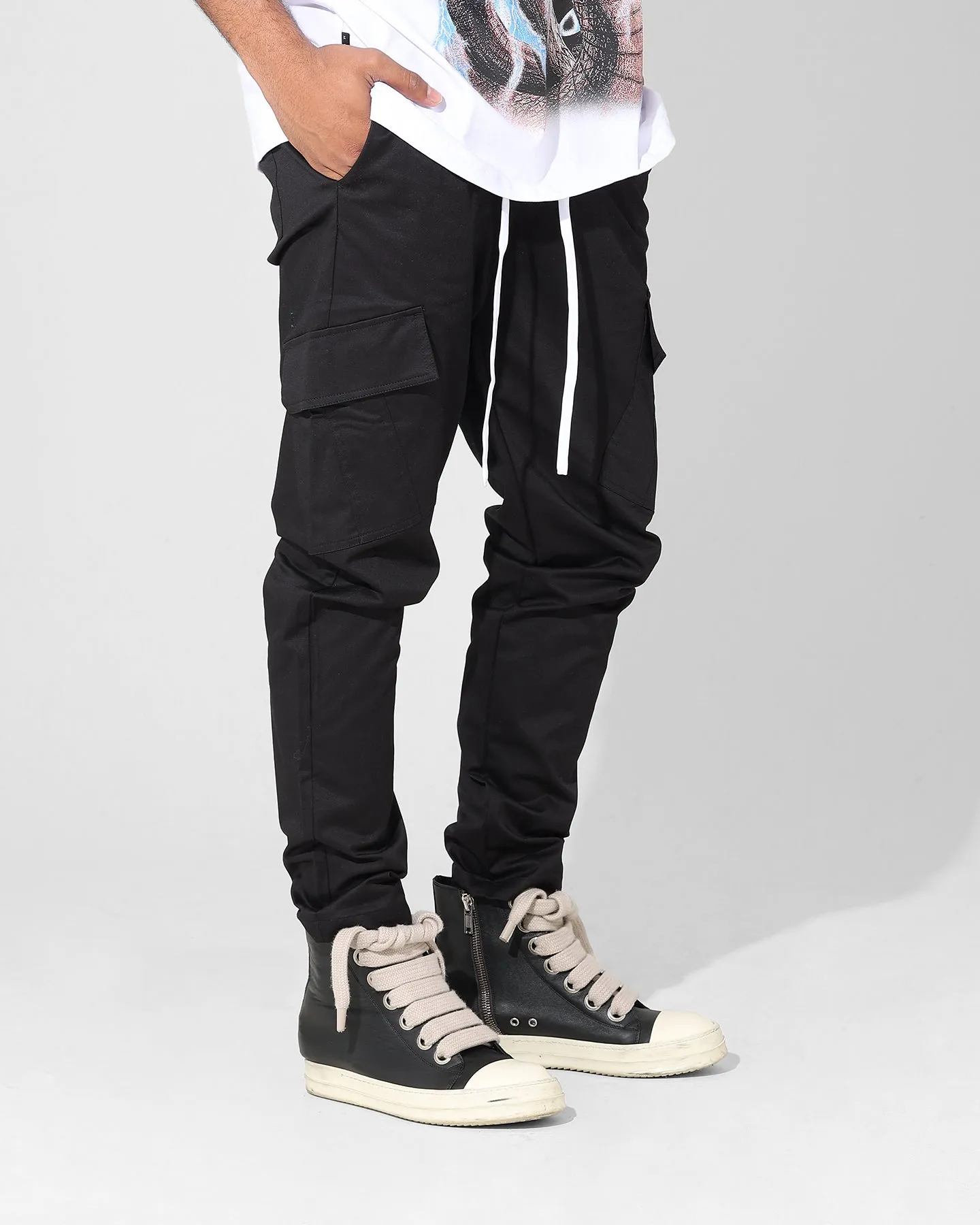 Saint Morta Tapered Cargo Pants Black