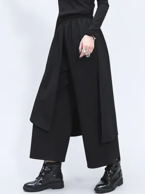 Split Joint Long Wide Leg Trousers