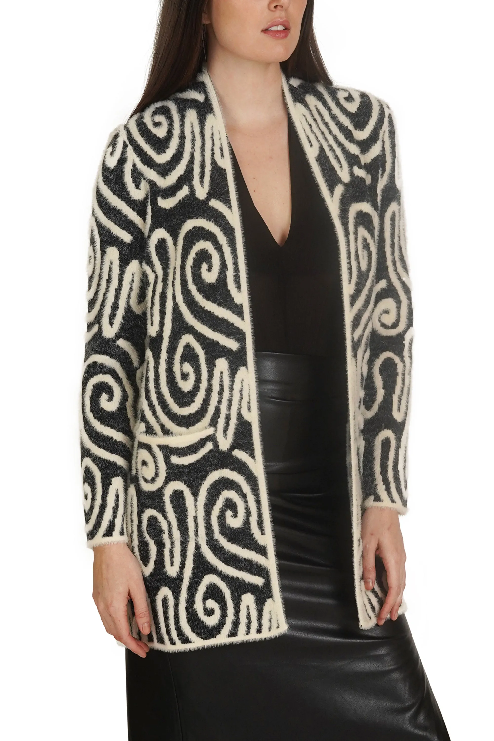 Swirl Short Cardigan