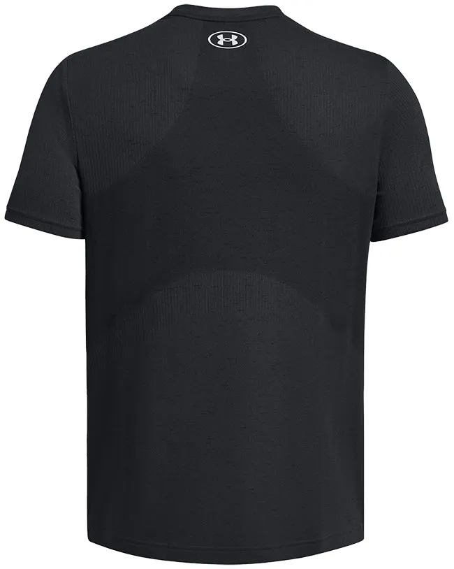 Under Armour Mens Vanish Seamless T Shirt Black Mod Grey