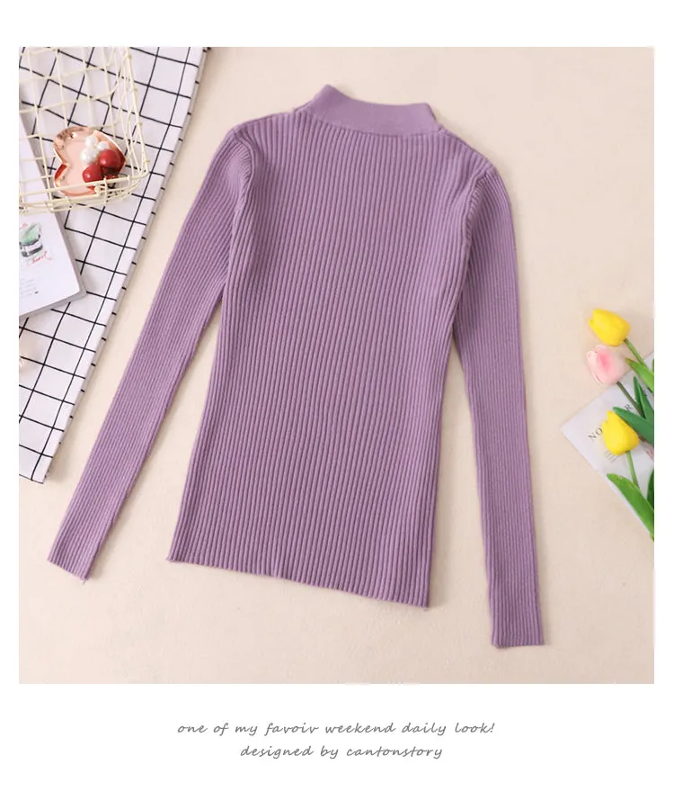 VenusFox Turtleneck Thick Warm Sweater