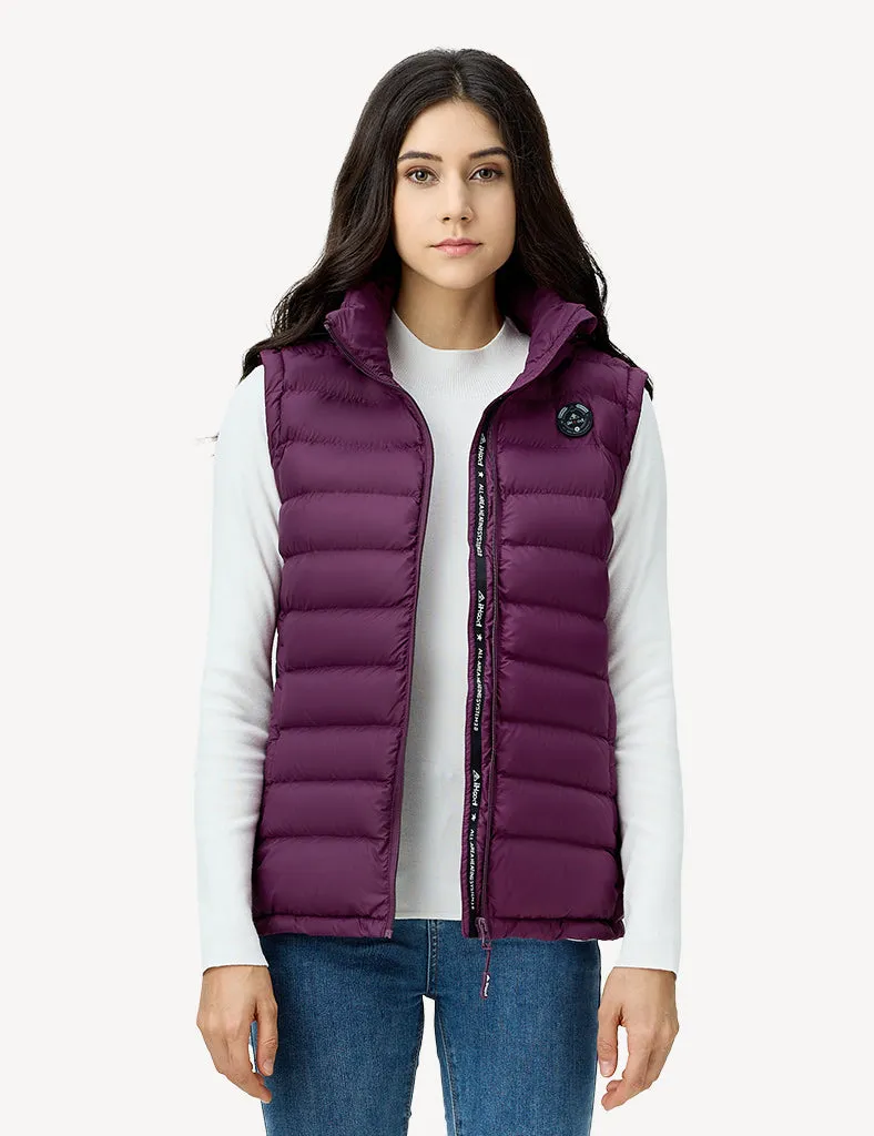 Women's Heated Vest with Retractable Heating Hood