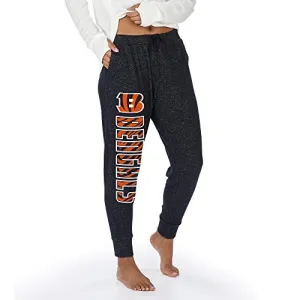 Zubaz womens Zubaz NFL Cincinnati Bengals Women s Soft Jogger with Vertical Graphic Black Medium, Team Color, Medium US